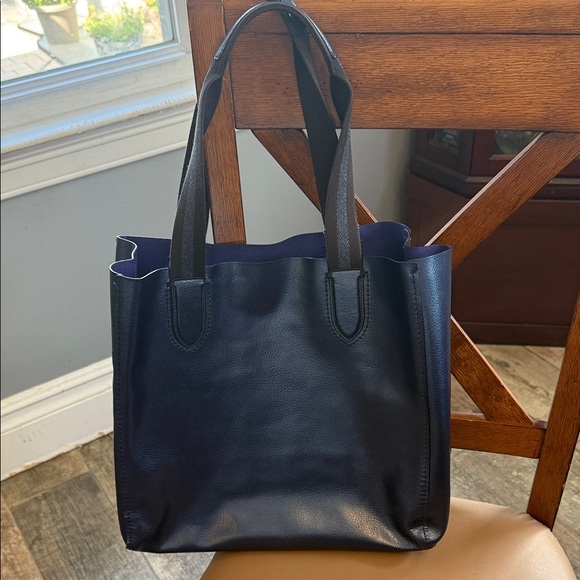 Coach Derby Tote Metallic Blue EUC - Picture 1 of 11